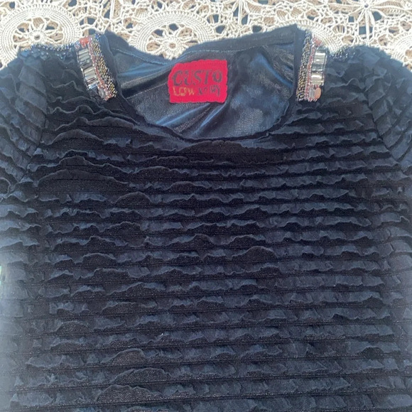 Custo Barcelona Lowxury velvet beaded mini dress - Picture 8 of 10